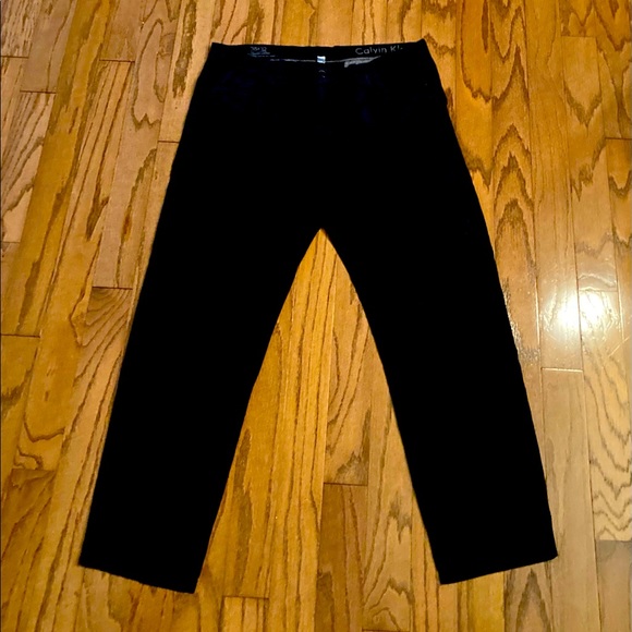 Calvin Klein Other - Calvin Klein men’s linen black pants size 38/32